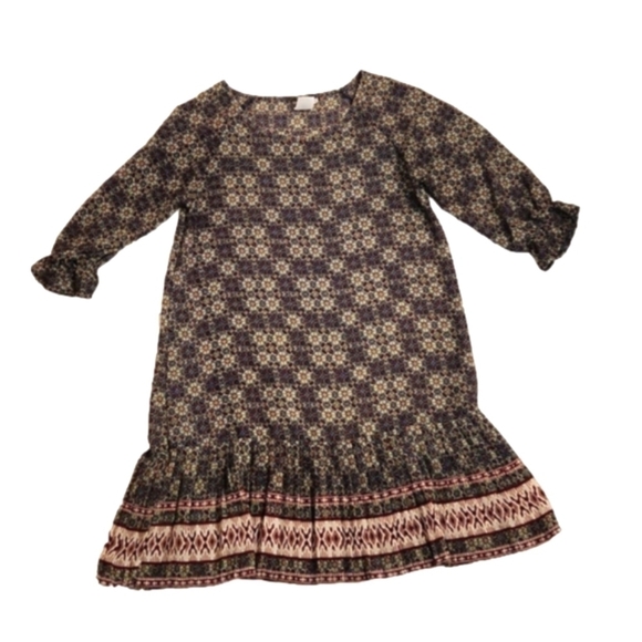 Womens Earthbound Trading Co sheer colorful dress size Medium. - Picture 1 of 13